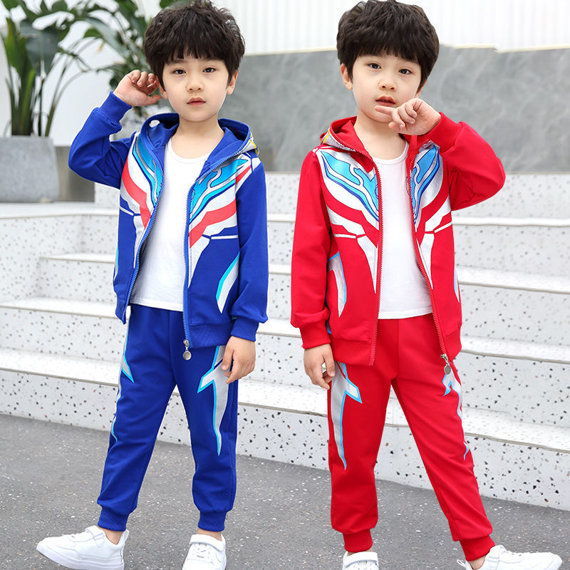 Altman clothes boys sports suit cool cool handsome bombing street new on the new children's clothing spring foreign style two-piece set