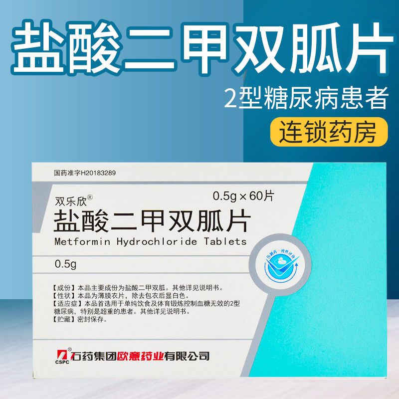 双乐欣 盐酸二甲双胍片 0.