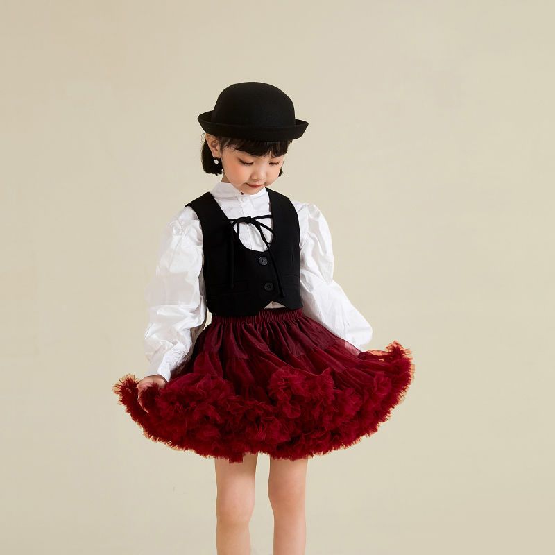 Gabon tutu skirt girls half-length autumn and winter skirt children convex dance princess skirt cake skirt baby tutu skirt