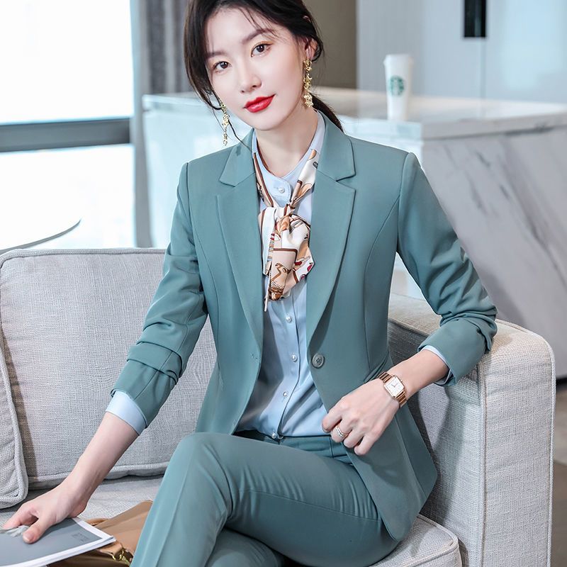 职业套装女西装时尚气质女神范秋冬款正装职场面试商务高端工作服