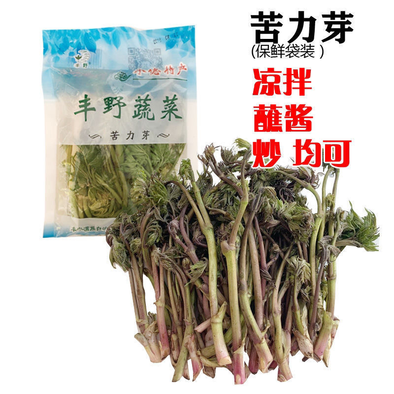 300g苦力芽 承德山野菜 苦木 苦隆芽苦力芽凉拌蘸酱 山野味包邮