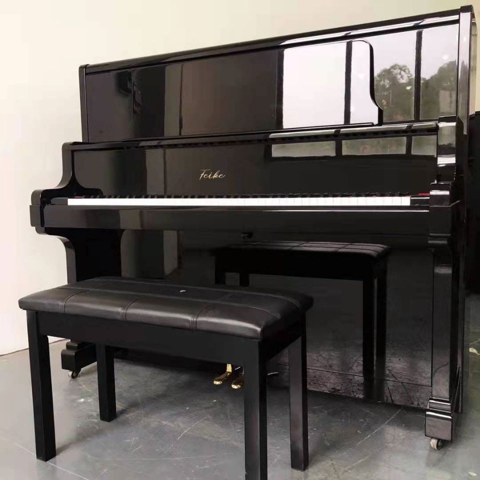 全新德国钢琴成人钢琴 儿童考级钢琴立式德国88键133型米字背钢琴-图6