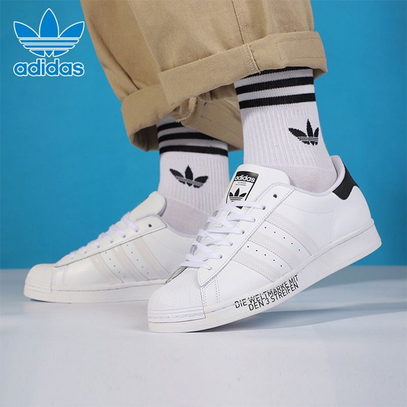 adidas阿迪达斯正品男鞋三叶草superstar男子贝壳头板鞋新 fv2810