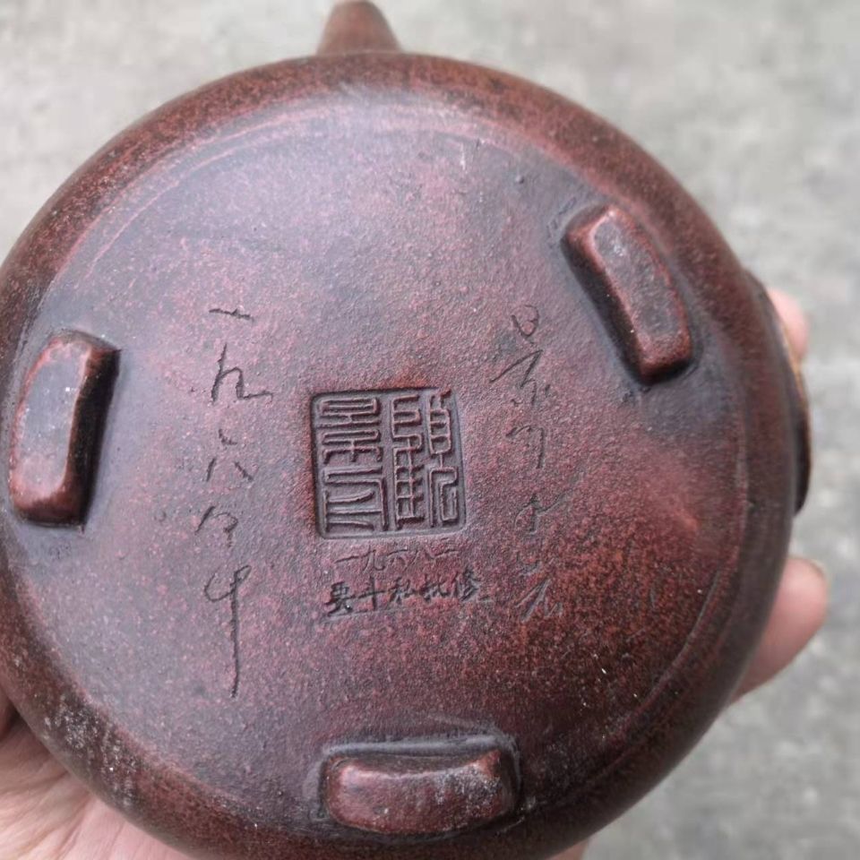 顾景舟款紫砂壶 纯全手工名家老紫砂壶仿古做旧茶壶茶具套装