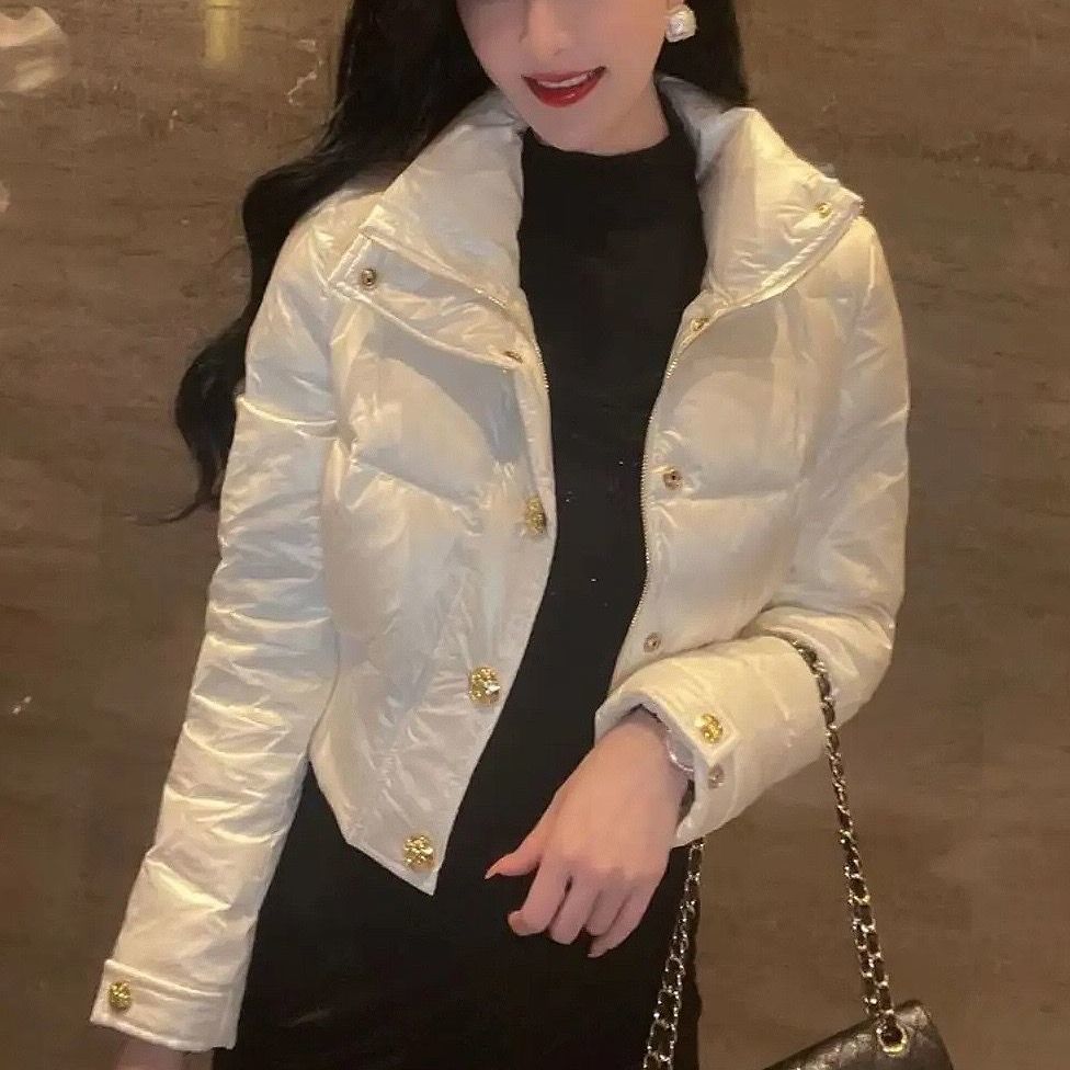 時尚歐貨韓版棉衣外套女冬季新款收腰修身百搭小眾長袖棉服上衣潮
