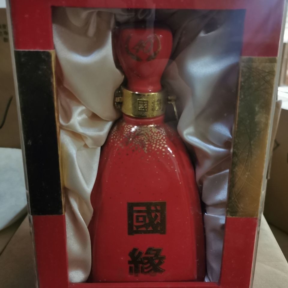 2010年今世缘国缘v6 40度高端商务白酒500ml单瓶装宴会礼酒