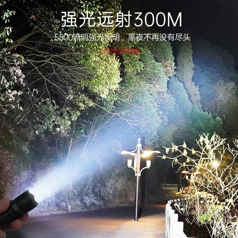 led special forces flashlight strong light usb rechargeable super bright long-range small mini portable multi-functional home durable lamp
