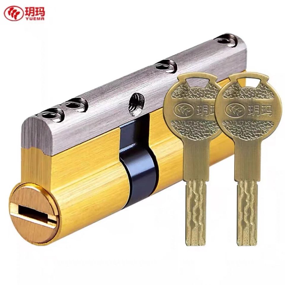 玥玛防盗门锁芯全铜防撬叶片超c级家用通用型老式入进户门换锁芯