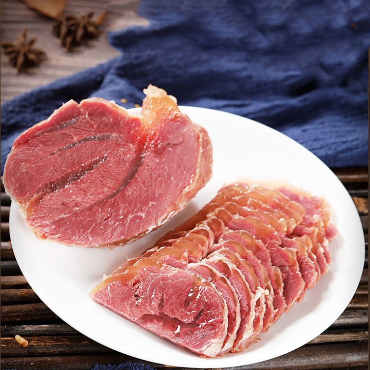 125838-内蒙古酱牛肉五香卤牛肉熟食特产牛腱子肉即食大块酱卤肉真空包装-详情图