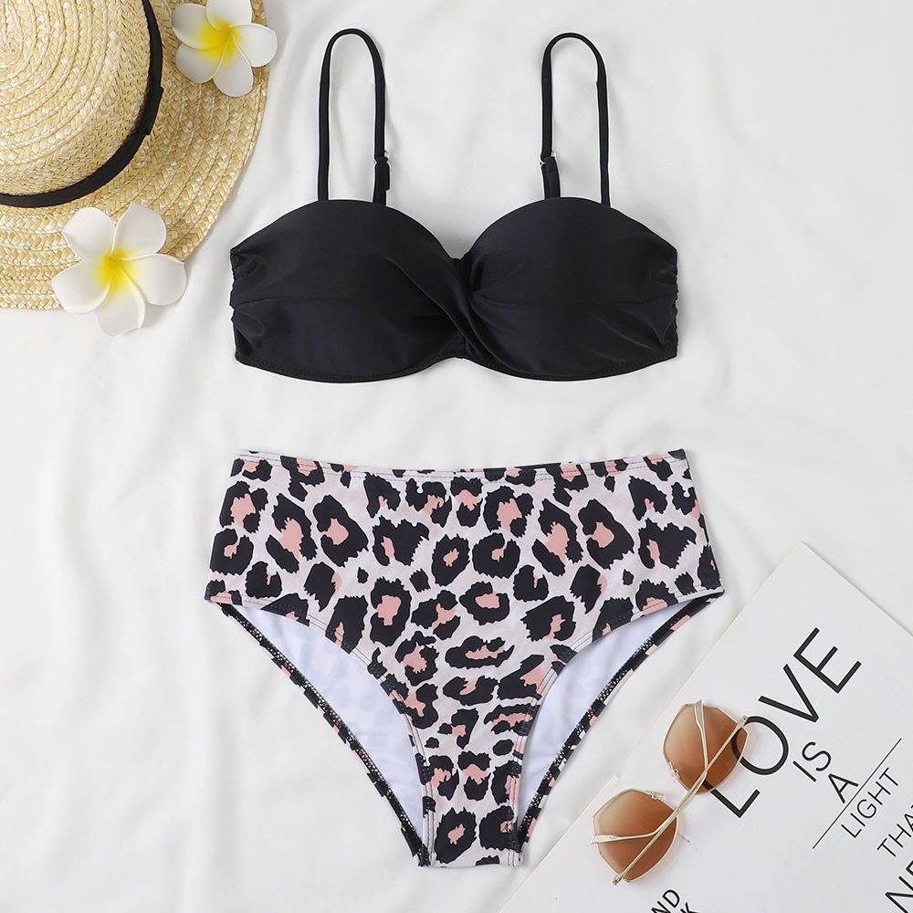 Bikini push-up met hoge taille en beugel tweedelig badpak_voghion.com