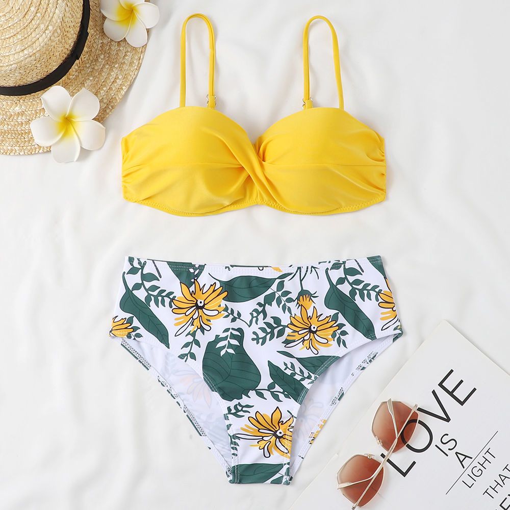 Bikini push-up met hoge taille en beugel tweedelig badpak_voghion.com