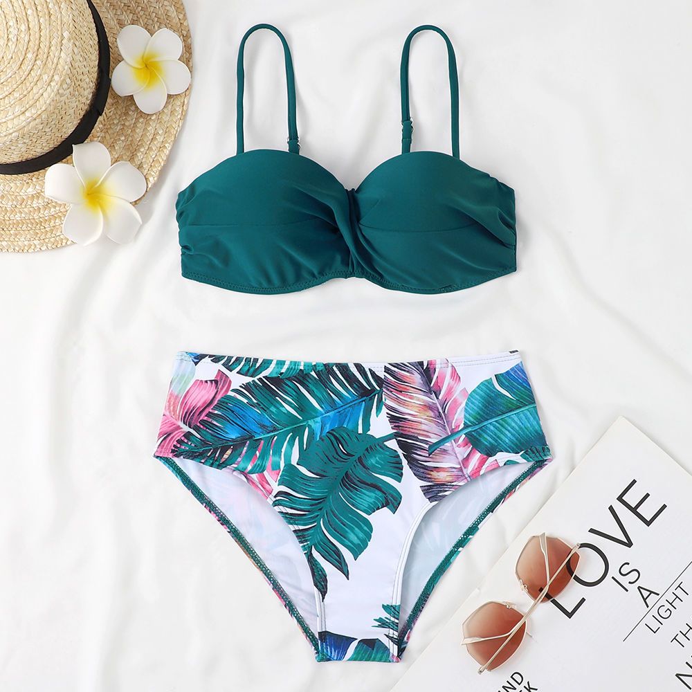 Bikini push-up met hoge taille en beugel tweedelig badpak_voghion.com