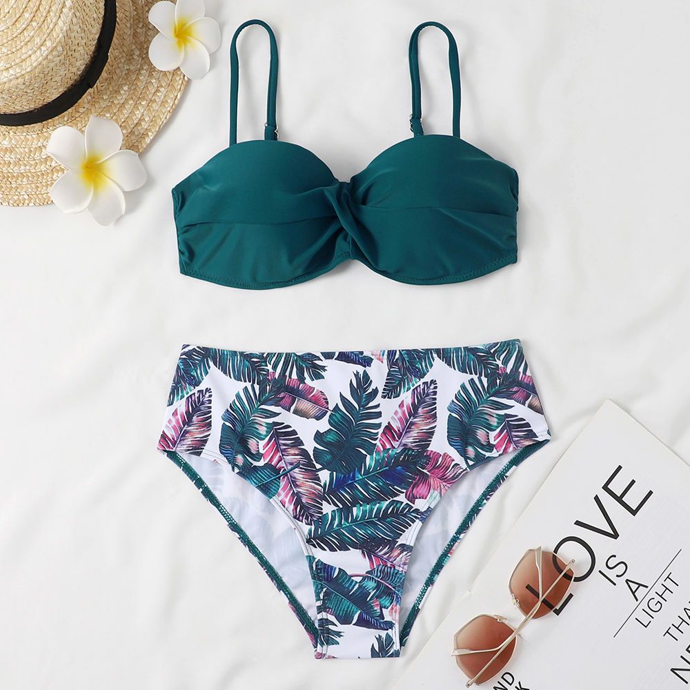 Bikini push-up met hoge taille en beugel tweedelig badpak_voghion.com