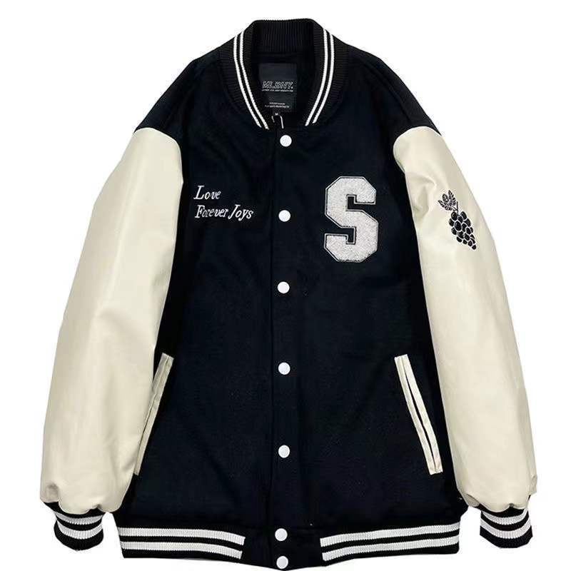 Youth jacket male handsome embroidered jacket Korean version trend loose spring and summer men and women ins Hong Kong style baseball uniform