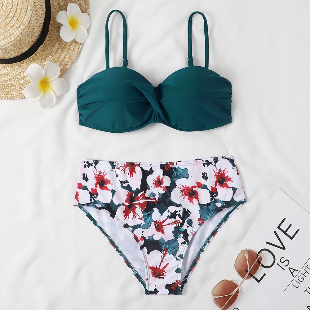 Bikini push-up met hoge taille en beugel tweedelig badpak_voghion.com