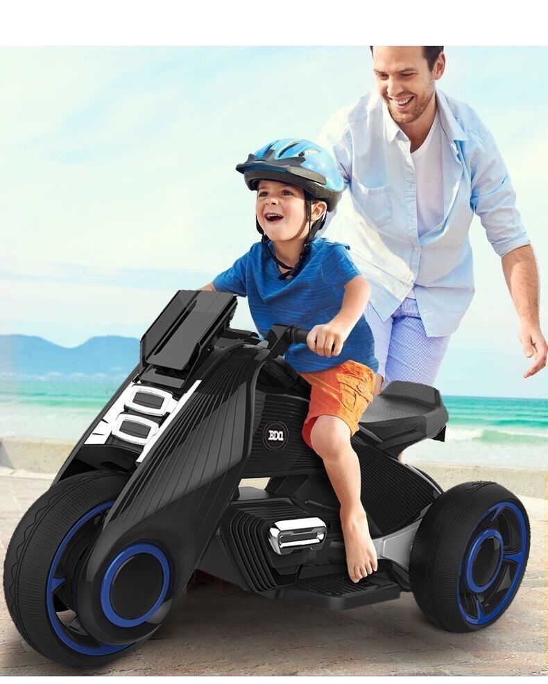 贝多奇儿童电动摩托车男女宝宝可坐人小孩玩具车三轮车童车可充电