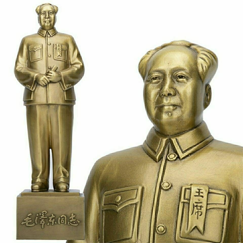 毛主席像铜像家居客厅工艺品办公桌面伟人雕塑装饰品现代时尚摆件