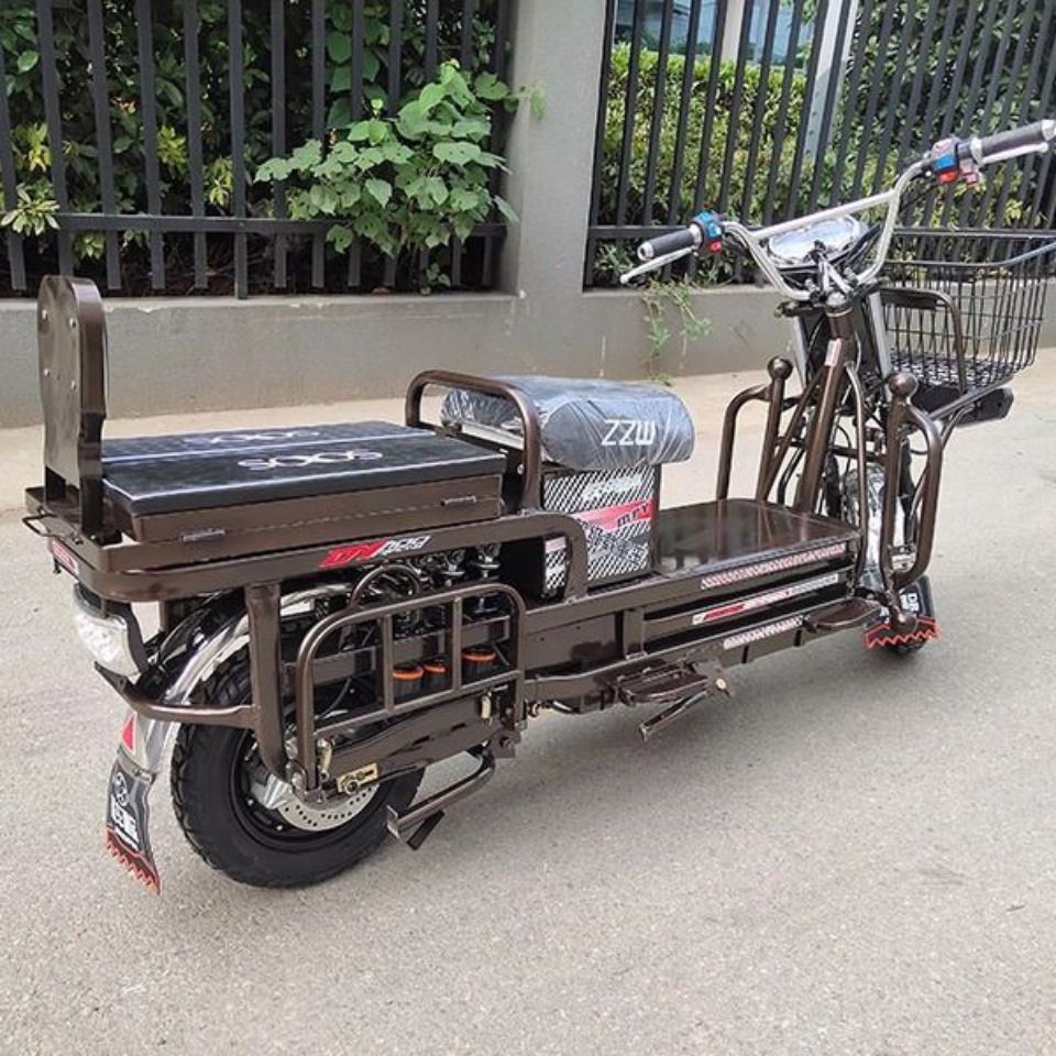 载重王电动车60v拉货电瓶车72v外卖路霸电摩踏板两轮大力神长跑王