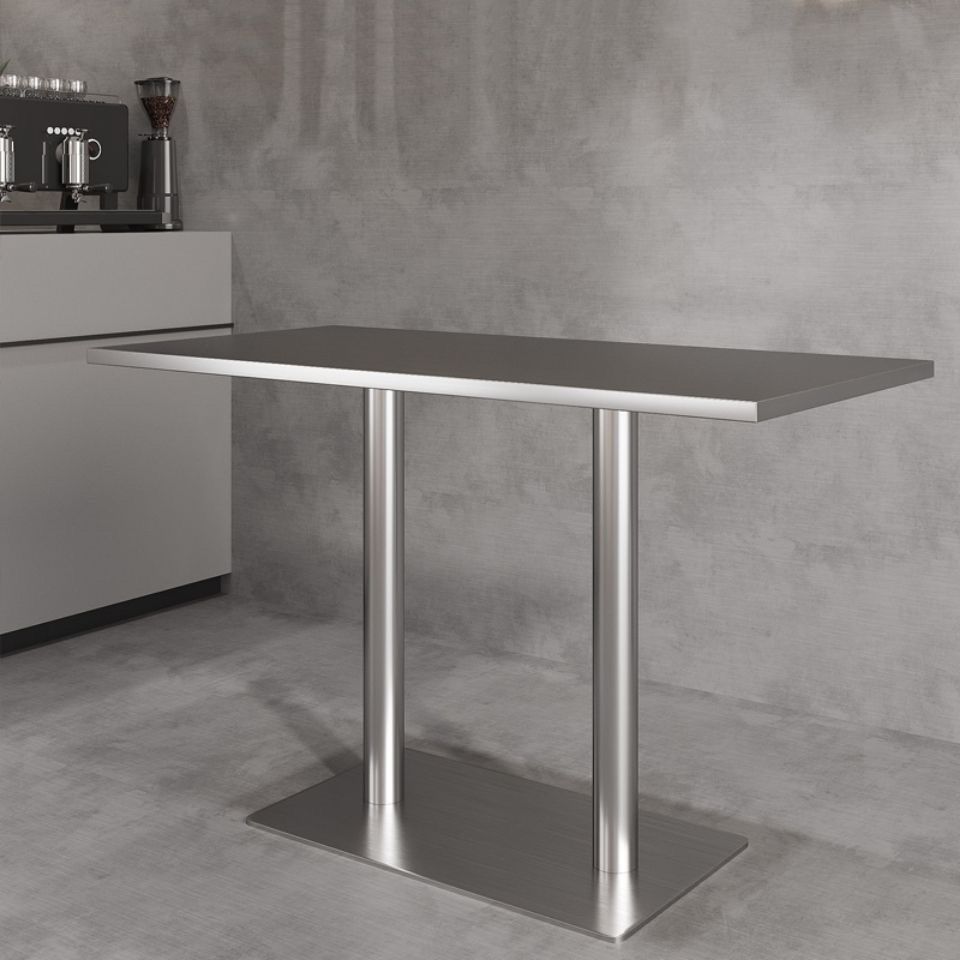 工业风201不锈钢长桌长条桌长方桌小方桌餐桌正方形桌子餐厅桌