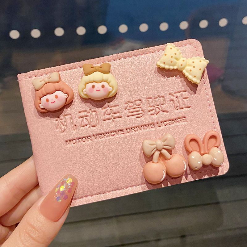 Car driver's license leather case female personality creative net red driver's license protective cover cute motor vehicle driving license two-in-one