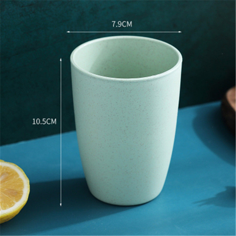 日式创意随手杯小麦秸秆防摔儿童喝水杯学生杯家用环保男女水杯子