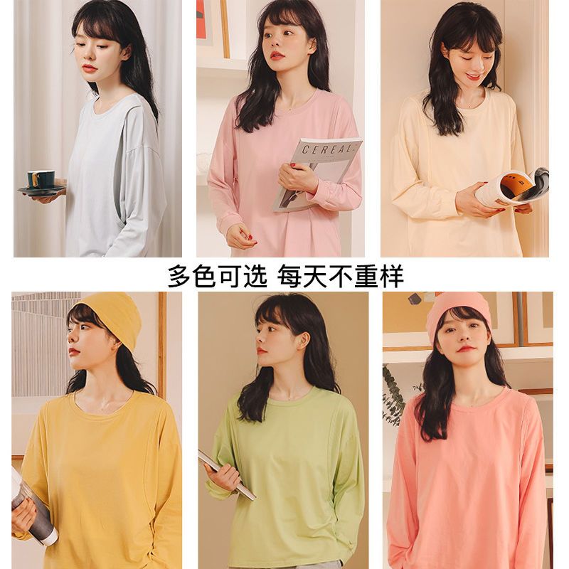 月子服春秋款纯棉产后孕妇睡衣哺乳秋季家居服潮套装三件套春夏装