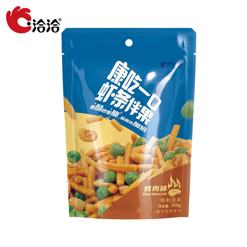 125869-洽洽食品旗舰店虾条伴果300g*1袋装1恰恰零食怀旧便宜休闲CH-详情图
