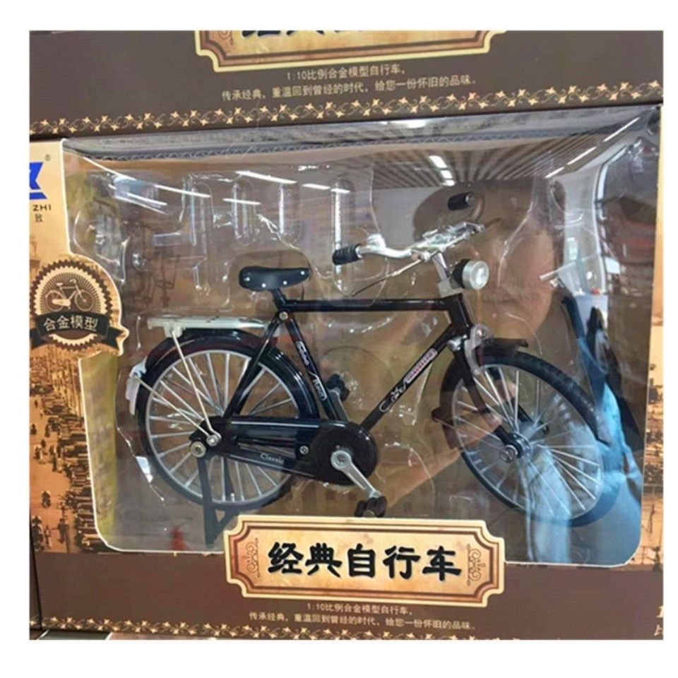 合金车模28大杠老式自行车模型收藏60-70年代回忆仿真自行车模型