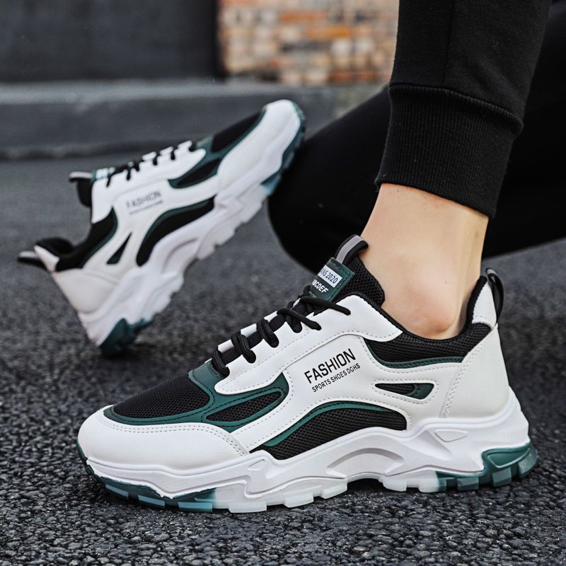 Spring new junior high school students breathable mesh daddy shoes casual wear-resistant non-slip running boys sports shoes