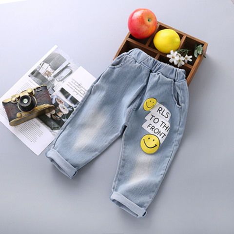 Baby denim overalls spring and autumn boys autumn children's pants fashionable outer wear baby jumpsuits children's trousers