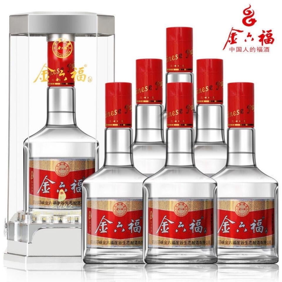 金六福福寿双全50度浓香型白酒500ml