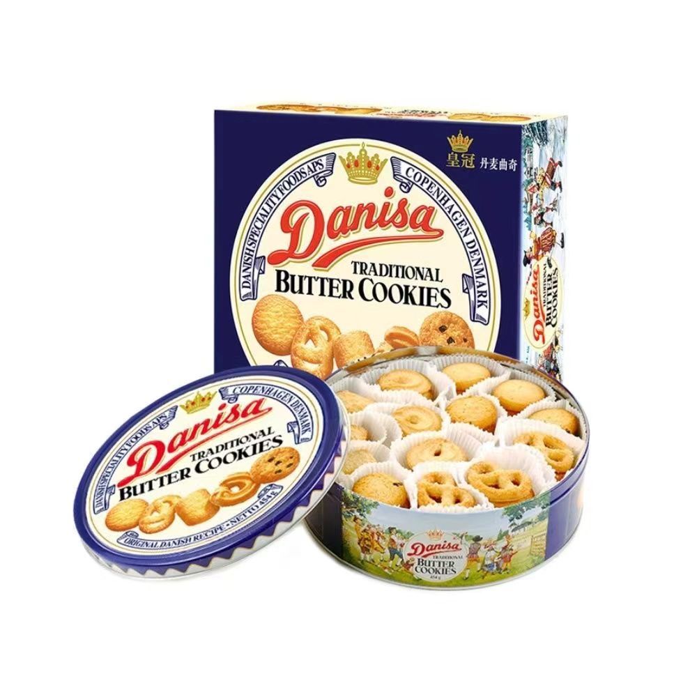 Danisa皇冠曲奇饼干进口黄油丹麦风味454g盒伴手礼年货休闲零食