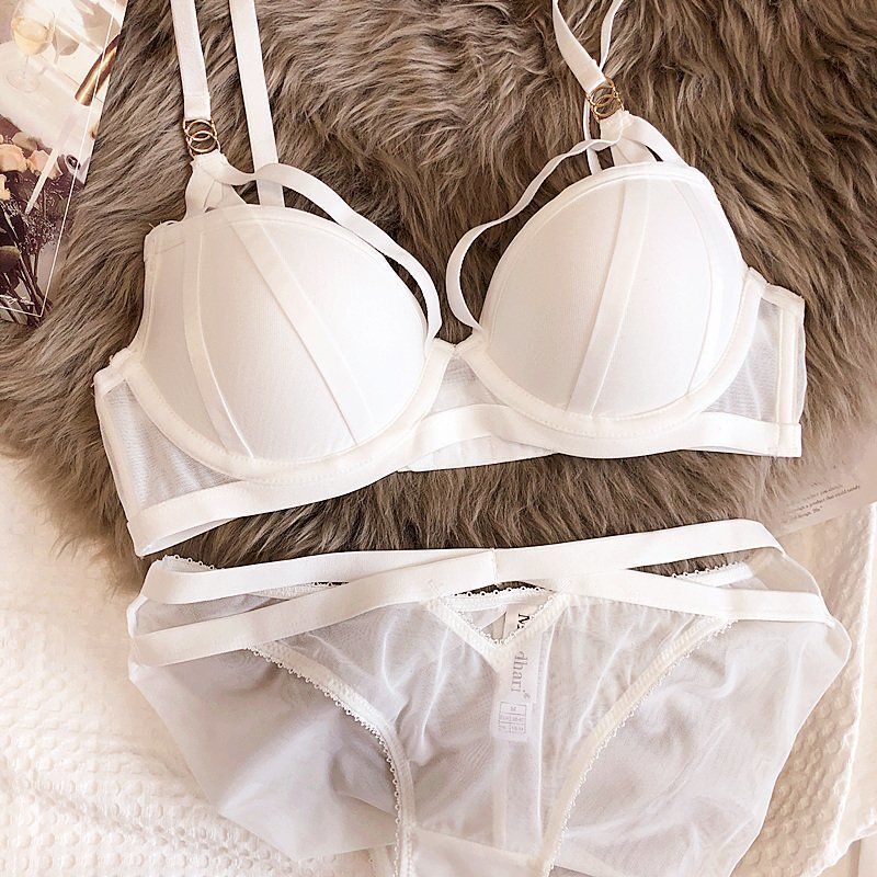 Sexy lingerie women's suit small chest big gathered bra collection breast anti-sagging bra adjustable push-up bra