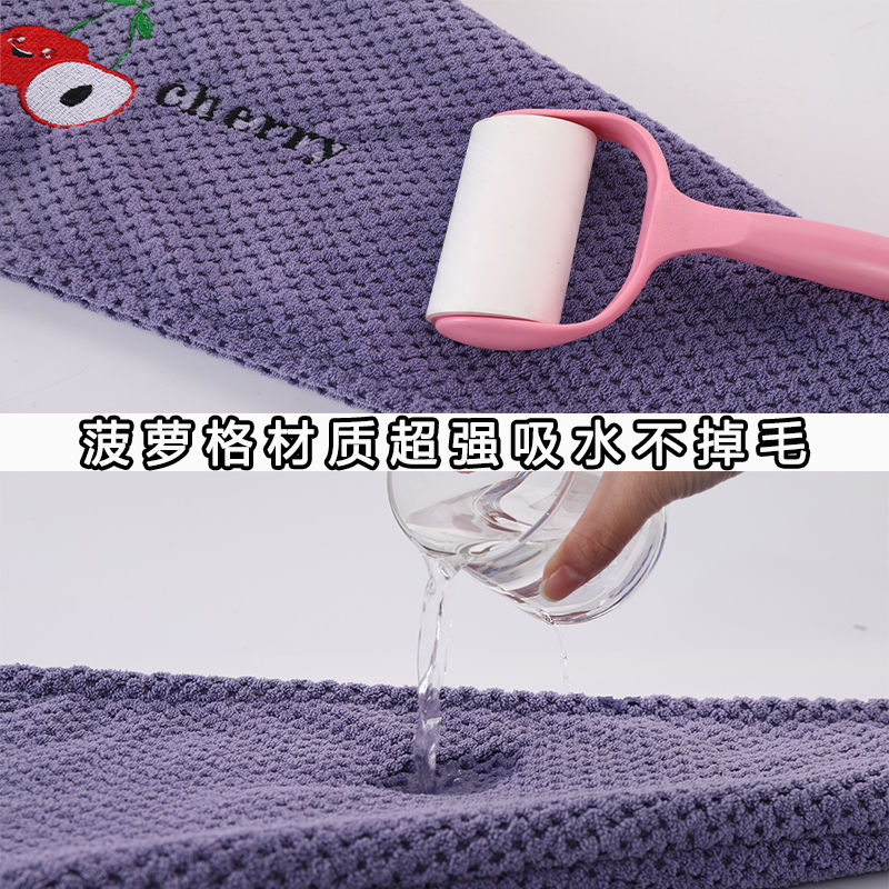 Double-layer thickened dry hair cap quick-drying super absorbent shower cap wiping head towel female long hair bag headscarf washing hair dry hair towel
