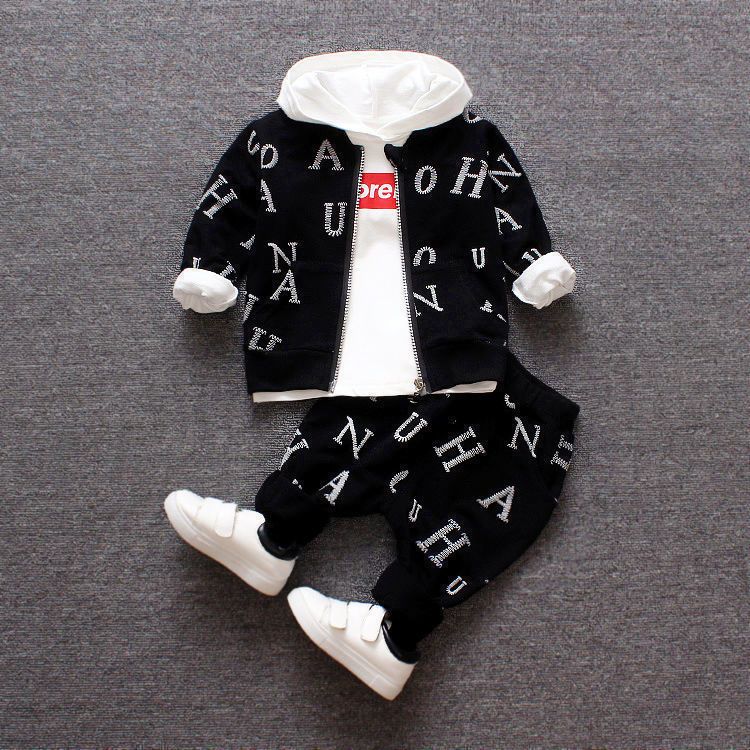 Baby clothes spring clothes  boys spring and autumn new sweater suits 1-2 years old 3 baby autumn clothes two-piece children's clothes