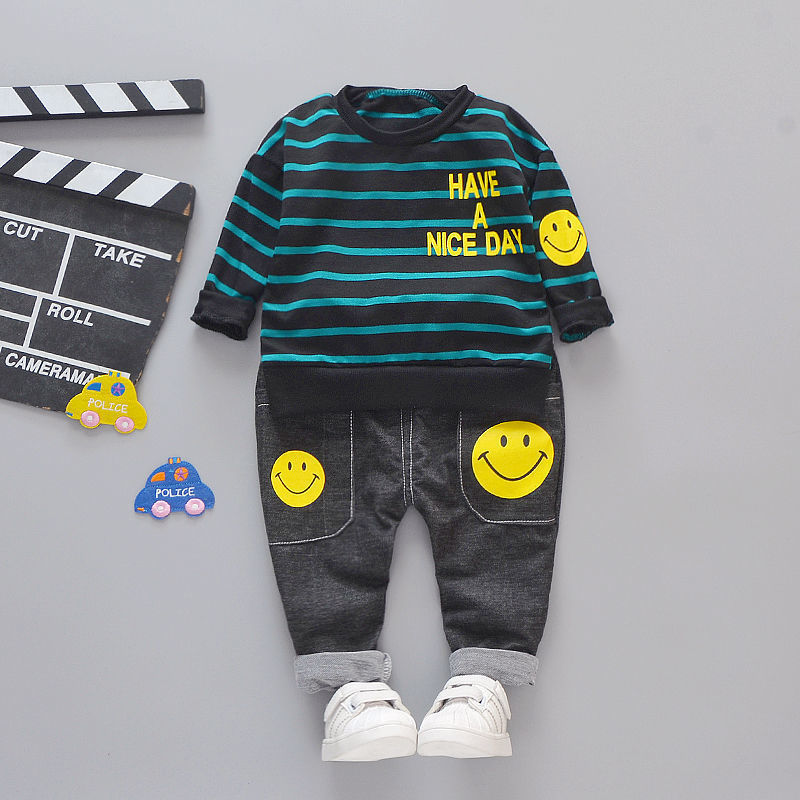 Baby clothes spring clothes 2020 boys spring and autumn new sweater suits 1-2 years old 3 baby autumn clothes two-piece children's clothes
