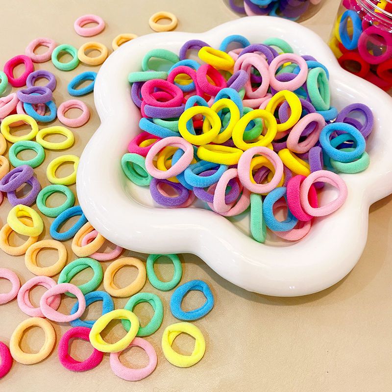 Children's head rope baby hair ring high elastic small rubber band candy color tie hair rubber band does not hurt hair baby head rope