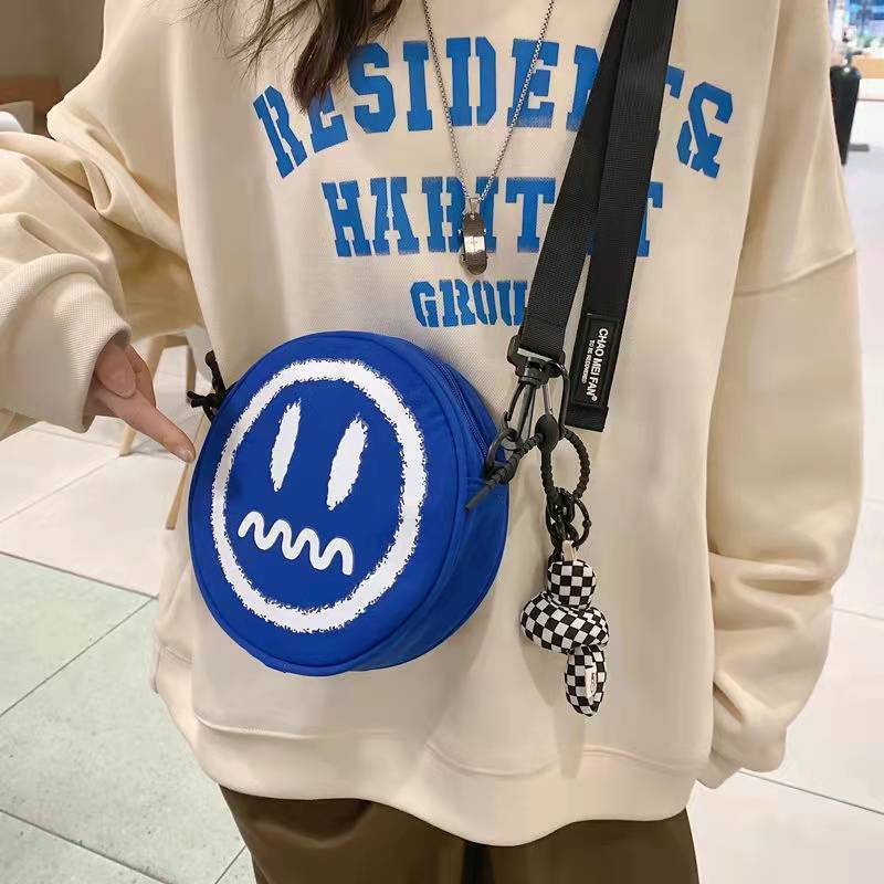 BEASTER GOODDAY小惡魔潮斜挎包男女新款休閒防水單肩迷你小圓包
