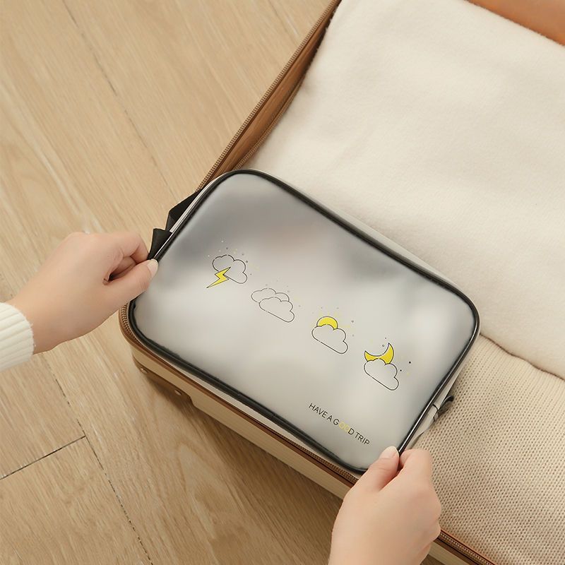 Cosmetic bag portable to go out with ins high-value storage bag new washing large-capacity cosmetics storage bag