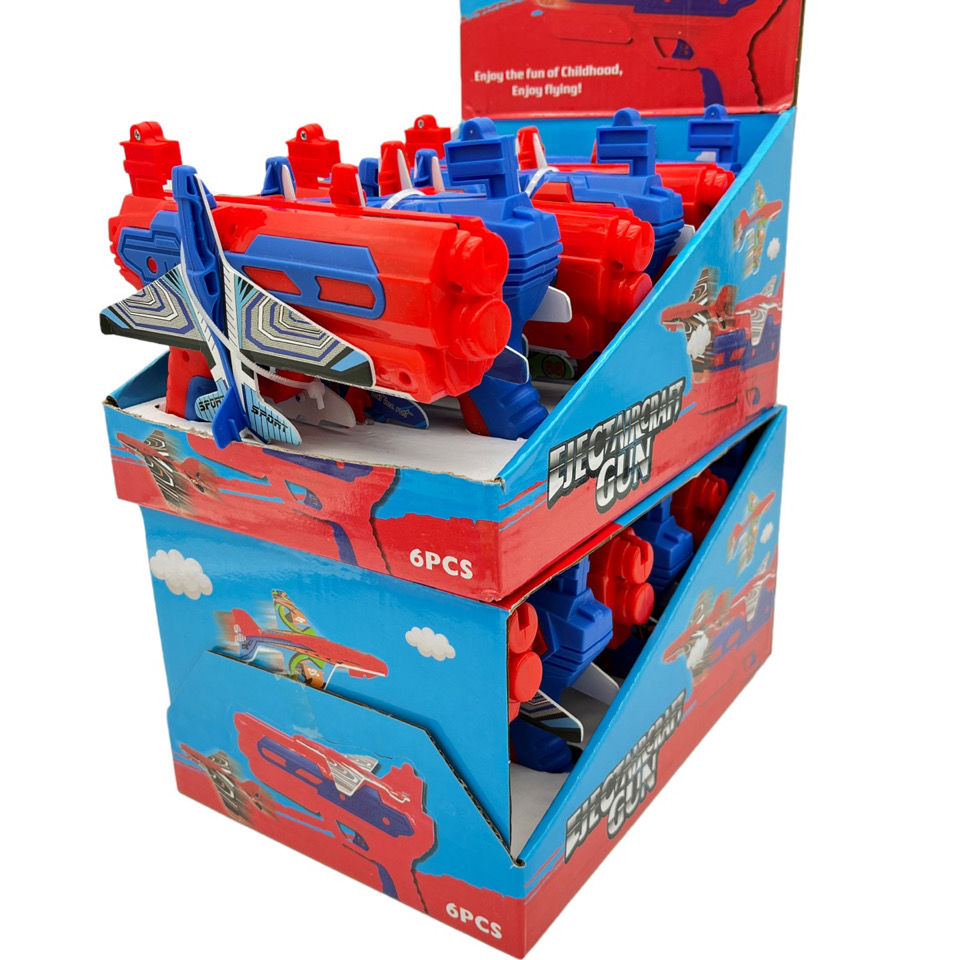 网红泡沫弹射飞机发射器儿童糖果玩具批发超市批发供货