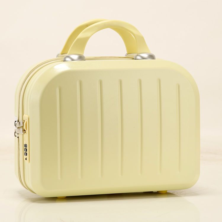 新款时尚化妆包14寸行李箱化妆箱带密码锁可挂拉杆箱手提包