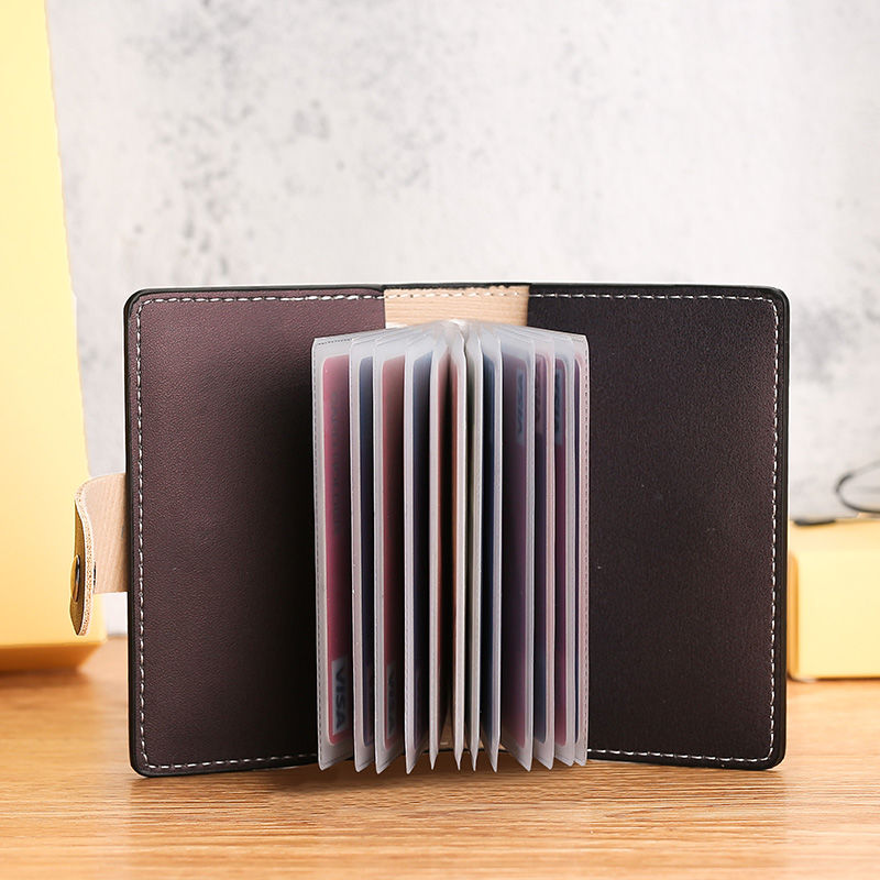 Cute anti-degaussing card holder men's and women's multi-card slot ultra-thin business card holder female business bank card holder driver's license card holder