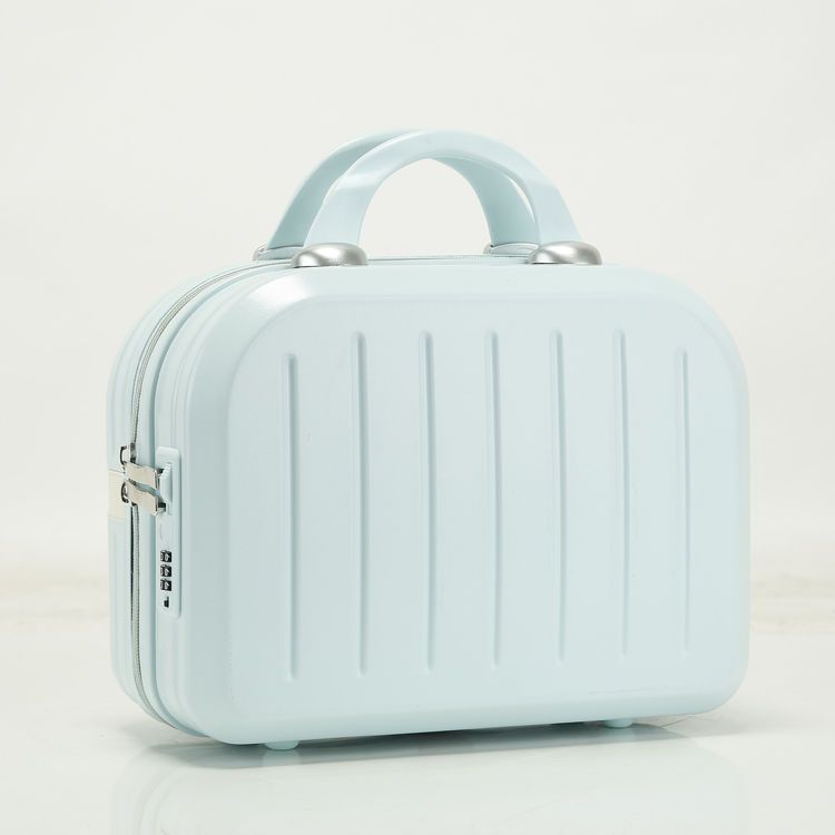 新款时尚化妆包14寸行李箱化妆箱带密码锁可挂拉杆箱手提包