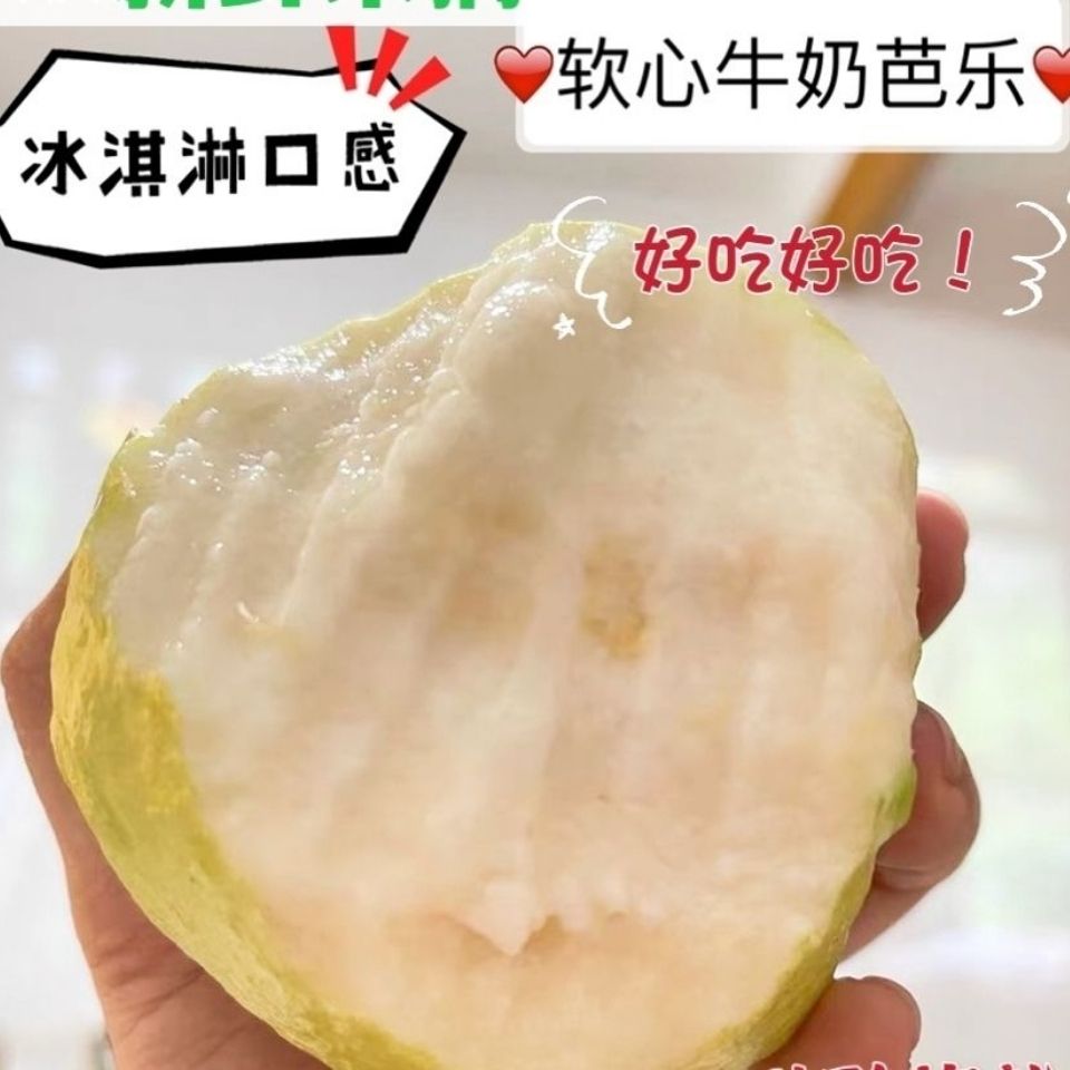 【软心】正宗广西奶油新鲜芭乐黄金番石榴冰淇淋应季软糯芭乐大果