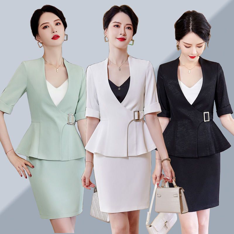 职业西装套装女2022春季时尚气质女神范高端西服正装工作服两件套