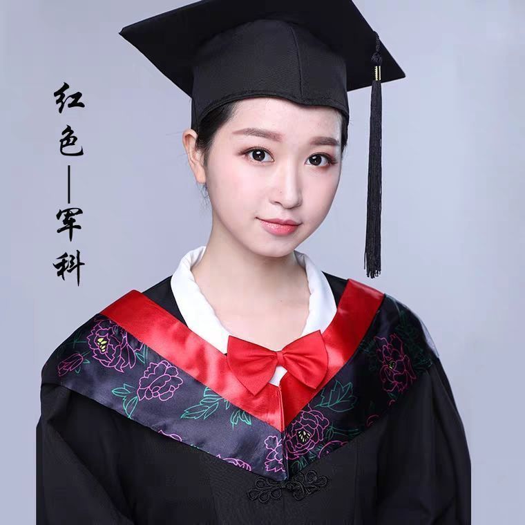 学位学士服毕业礼服大学生男女学院风工科本科文科硕士博士导师袍