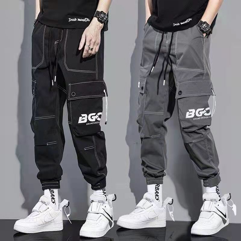 Pants Men's Spring and Autumn Trendy Brand Loose All-match Cotton Workwear Casual Trousers Student Sports Pants