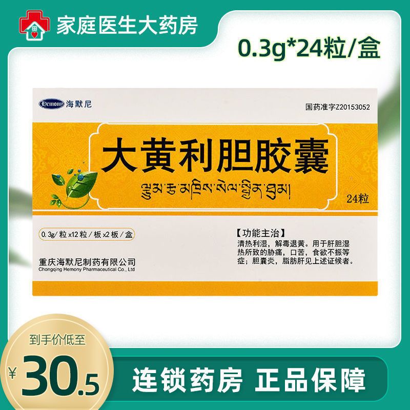 海默尼 大黄利胆胶囊 0.