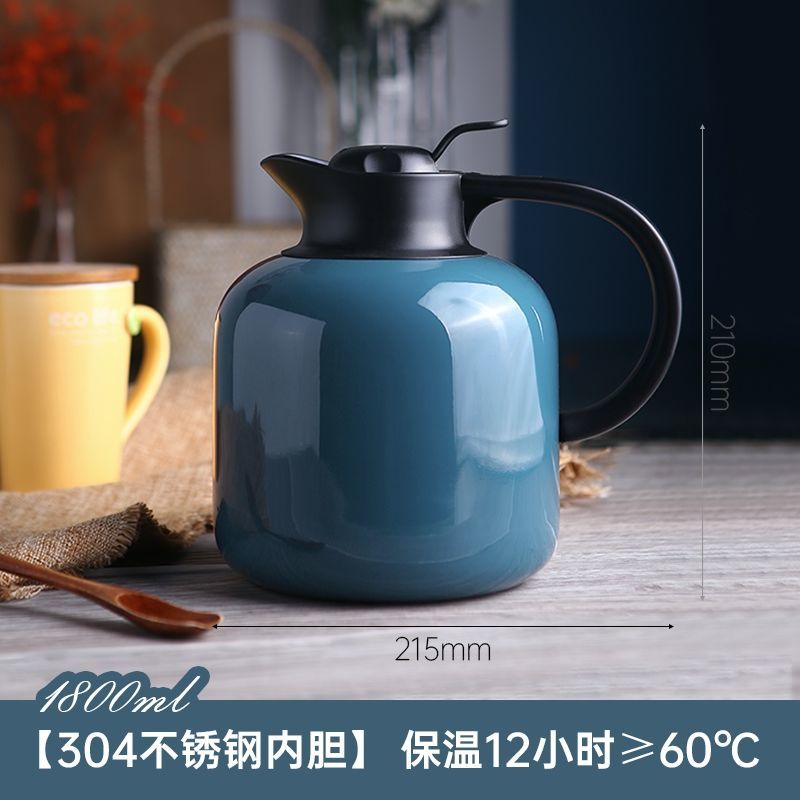 郑州斯鲁卡保温壶304不锈钢保温水壶家用焖壶车载复古欧式咖啡壶