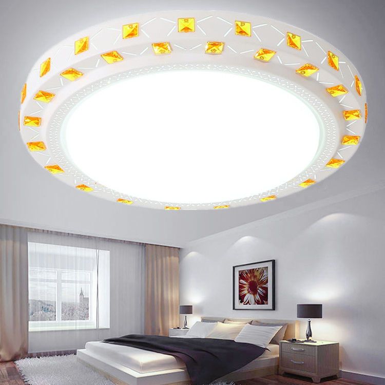 LED吸顶灯圆形卧室灯新款客厅灯现代简约房间灯家用餐厅阳台灯具